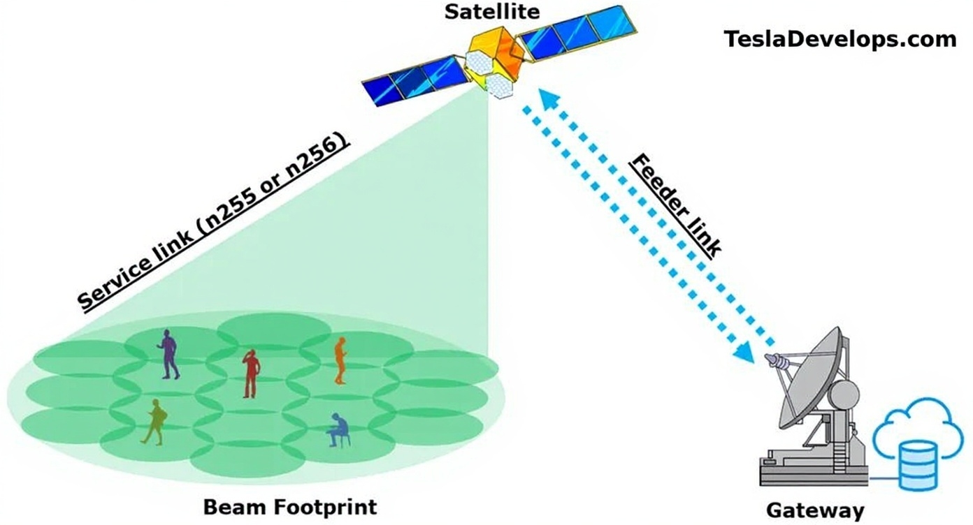 Satellite Frequency Bands Spectrum Diagram